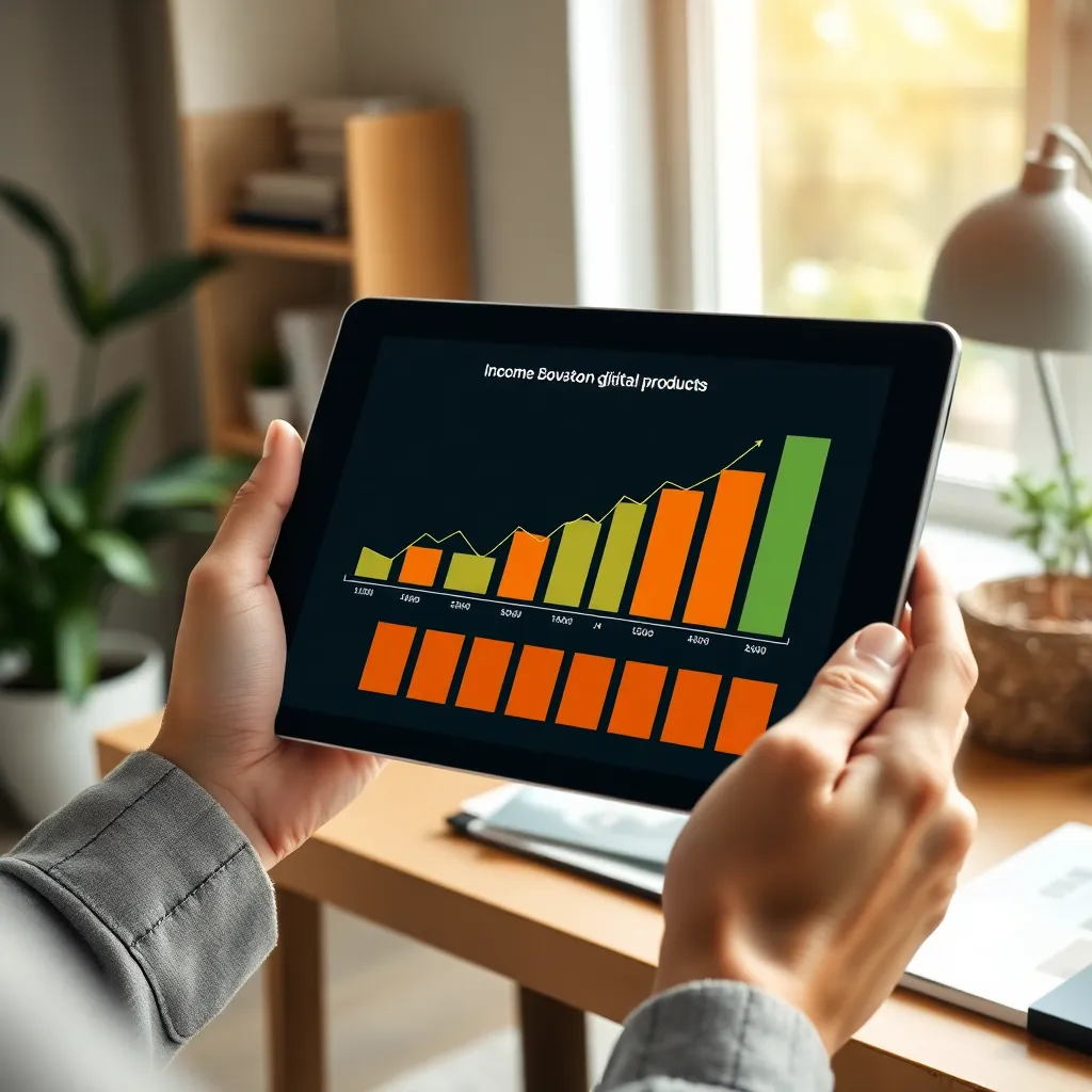 Diverse digitale producten op een laptop scherm